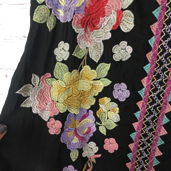 Johnny Was Embroidered Peta Slip Dress Size XL - Picture 10 of 16